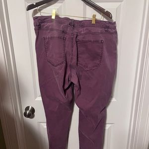 Maroon/purple Lane Bryant size 20 pants.